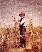 William Sidney Mount Long Island Farmer Husking Corn oil painting on canvas